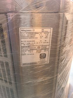 Trane American Standard Allegiance 13 Ac Condensor