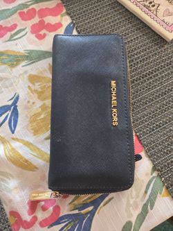 Michael Kors Navy Zip-Around Wallet