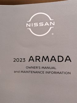 Nissan Armada Ownrs MANUAL
