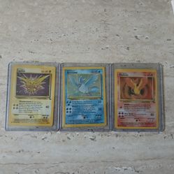 Pokemon Fossil Legendary Birds.