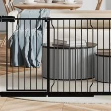 New Baby Pet Extra Wide Baby Gate 85.8-90.5 Inch Wide, Walk Through Pressure Mounted No Drilling