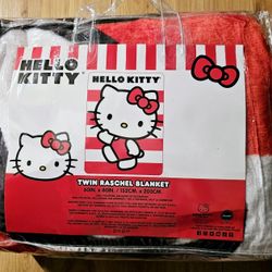 HELLO KITTY TWIN SIZE BLANKET