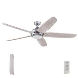 Prominence Home 62 inch Guyanna Pewter Indoor Ceiling Fan with Remote
