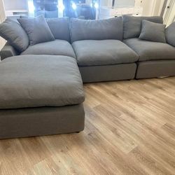 Brand New Charcoal Sectional Sofa