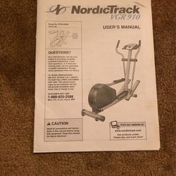 Users Manual for NordicTrac / VGR 910