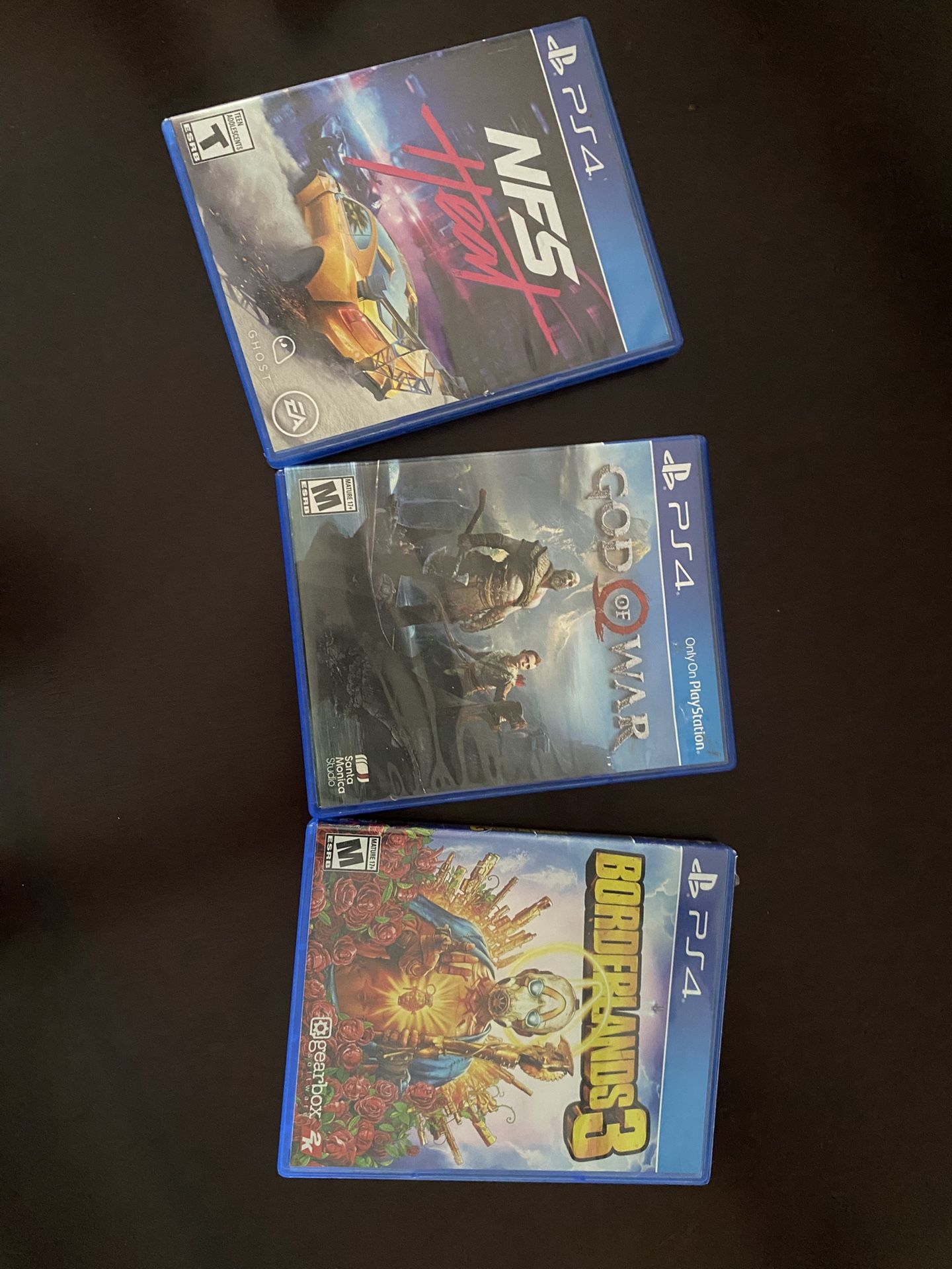 God Of War, Need For Speed Heat, And Borderlands 3 For PS4