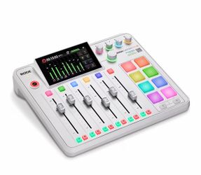 RØDE RØDECaster Pro II All-in-One Production Solution for Podcasting, Streaming, Music Production and Content Creation (White)
