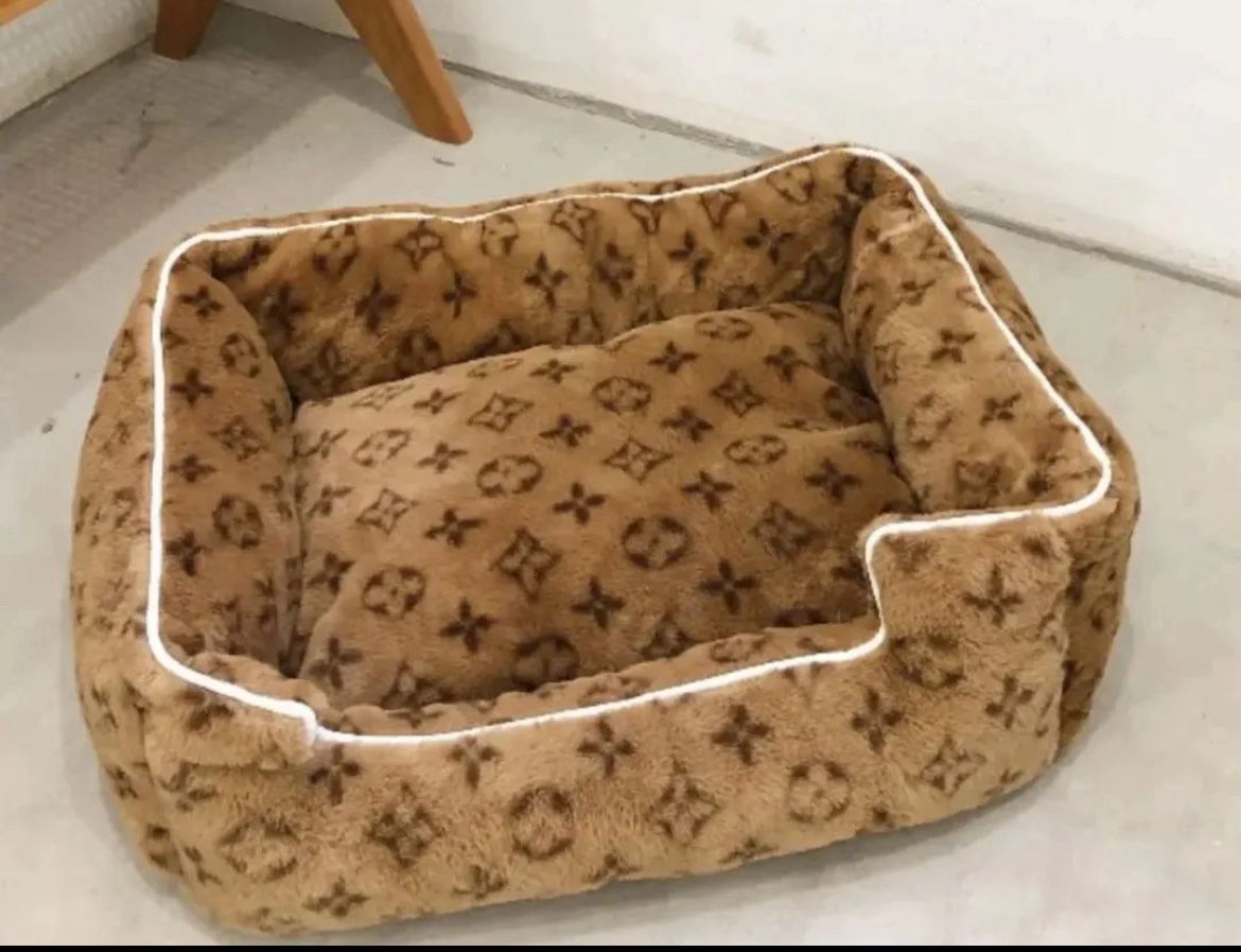 Designer Plush Dog Bed