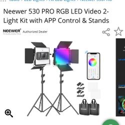 Neewer 530 PRO RGB LED Video 2-Light 