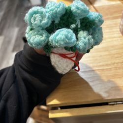 Crochet Rose coaster That Turns Into Bouquet 💐 