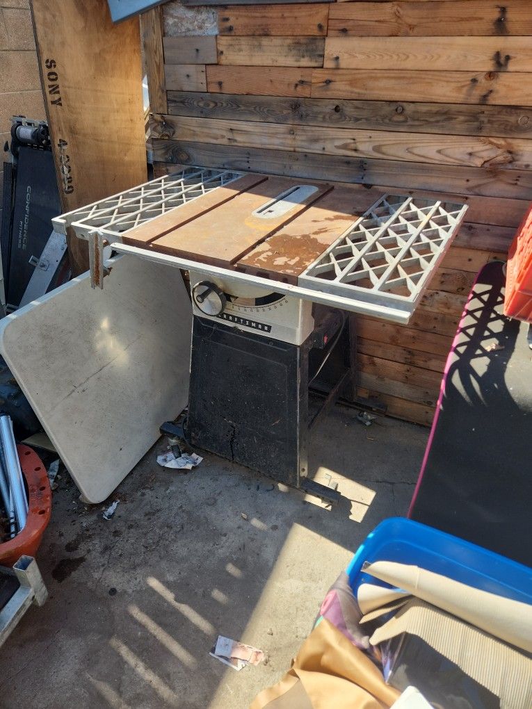 craftsman table saw with attachments