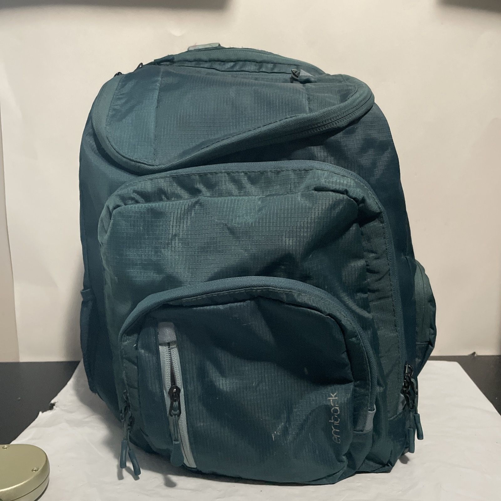 Embark Top Opening Large Capacity School Backpack green RIPS 16”