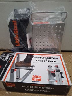 Little giant ladder platform step work platform and hanger
