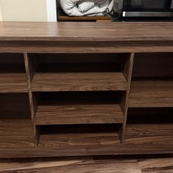 Brown Wooden Console Table