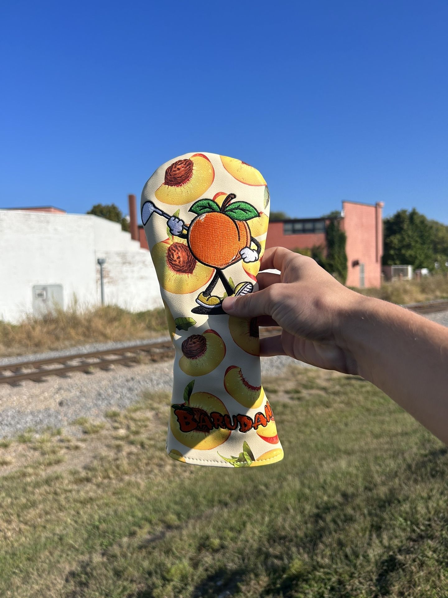 High Quality Golf Peach Wood Headcover