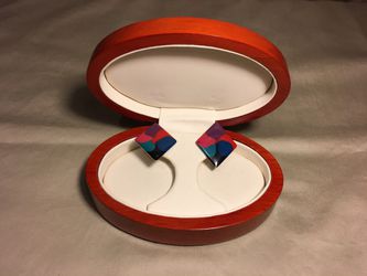 Multicolored Enamel Earrings