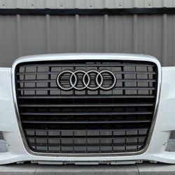 AUDI A6 S6 2009 2010 2011 FRONT BUMPER ORIGINAL WHITE FRONT BUMPER
