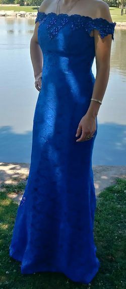 Mermaid dress royal blue ...size small