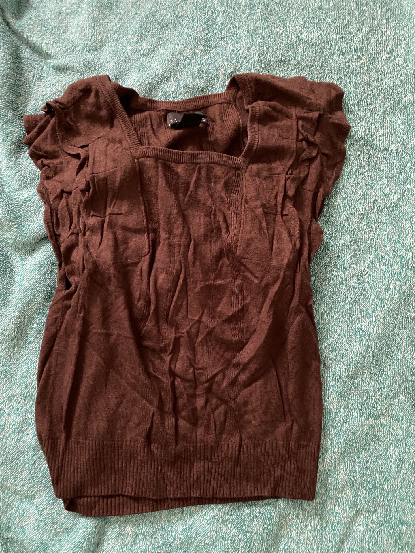 Attention Brown Sweater Vest - Women’s Small