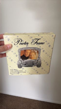 Vintage pewter frame