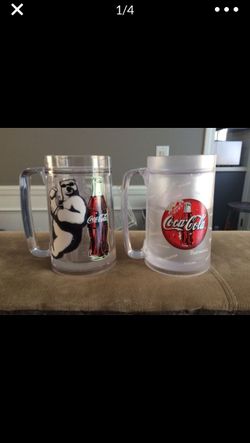 Older 1998 Coca Cola Thermo Serv 16 oz. Mugs