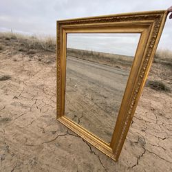 Vintage Gold Mirror 