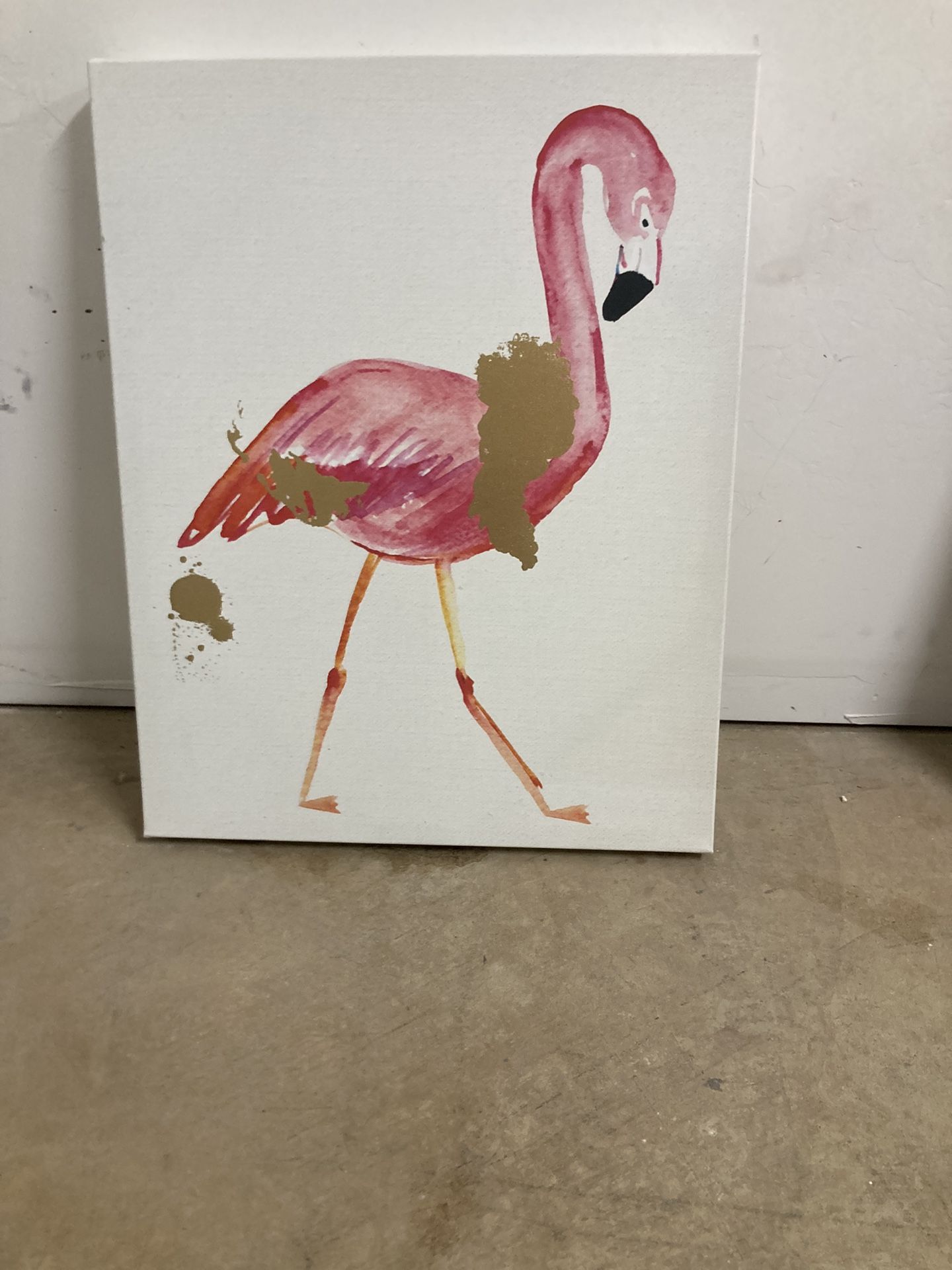 Pink Flamingo Canvas Wall Art