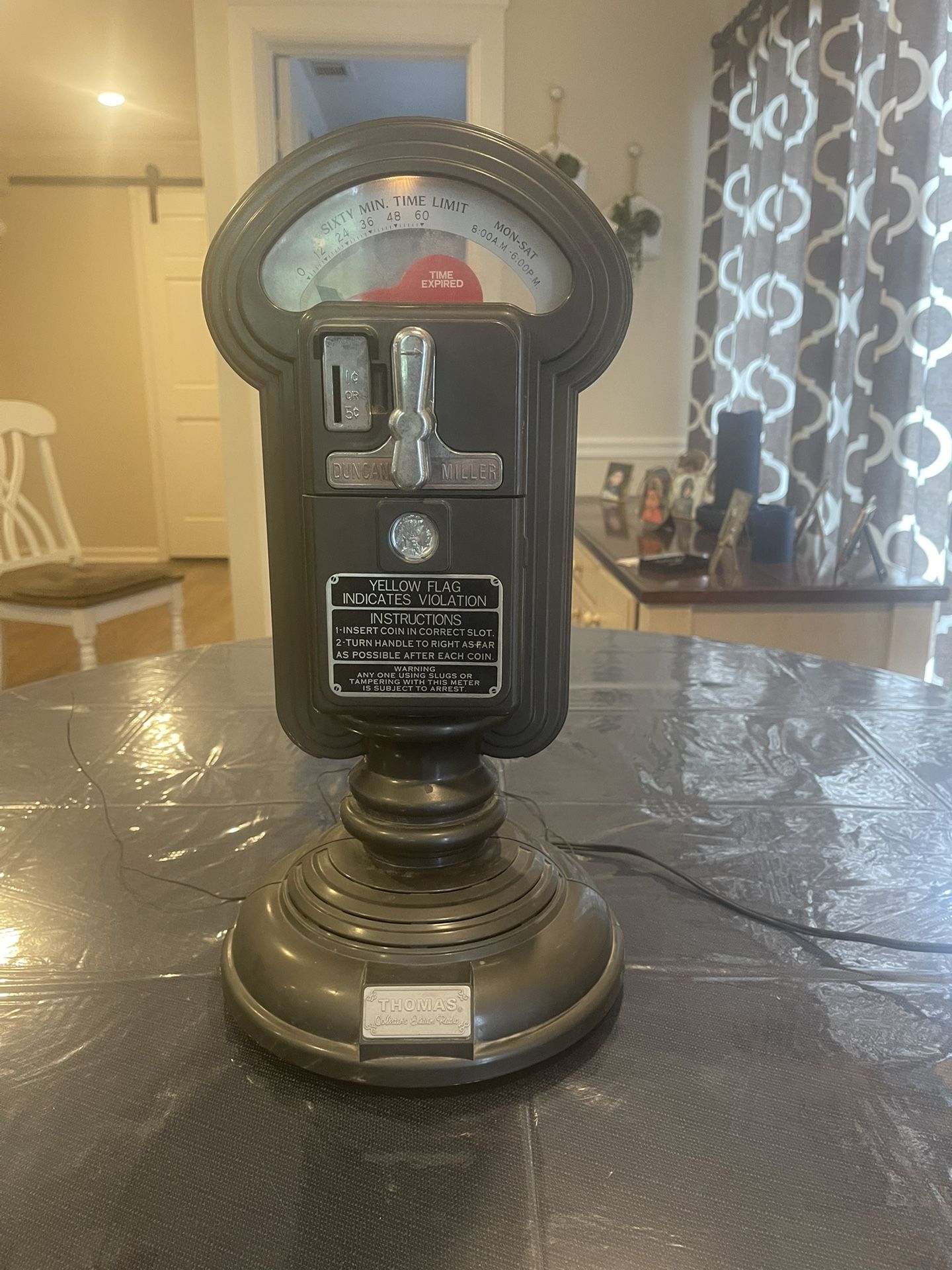 AM/FM CASSETTE COLLECTIBLE PARKING METER