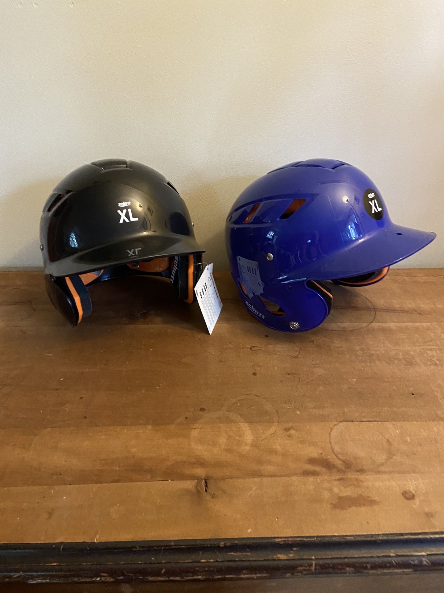 Two Extra Large Baseball Or Softball Helmets
