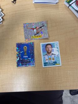 Panini FIFA World Cup 2026 Lot – Messi + logo panini Stickers + holographic