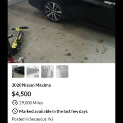 CAR PARTS ONlY Nissan Maxima 2020