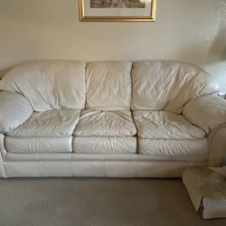 White Leather Couch