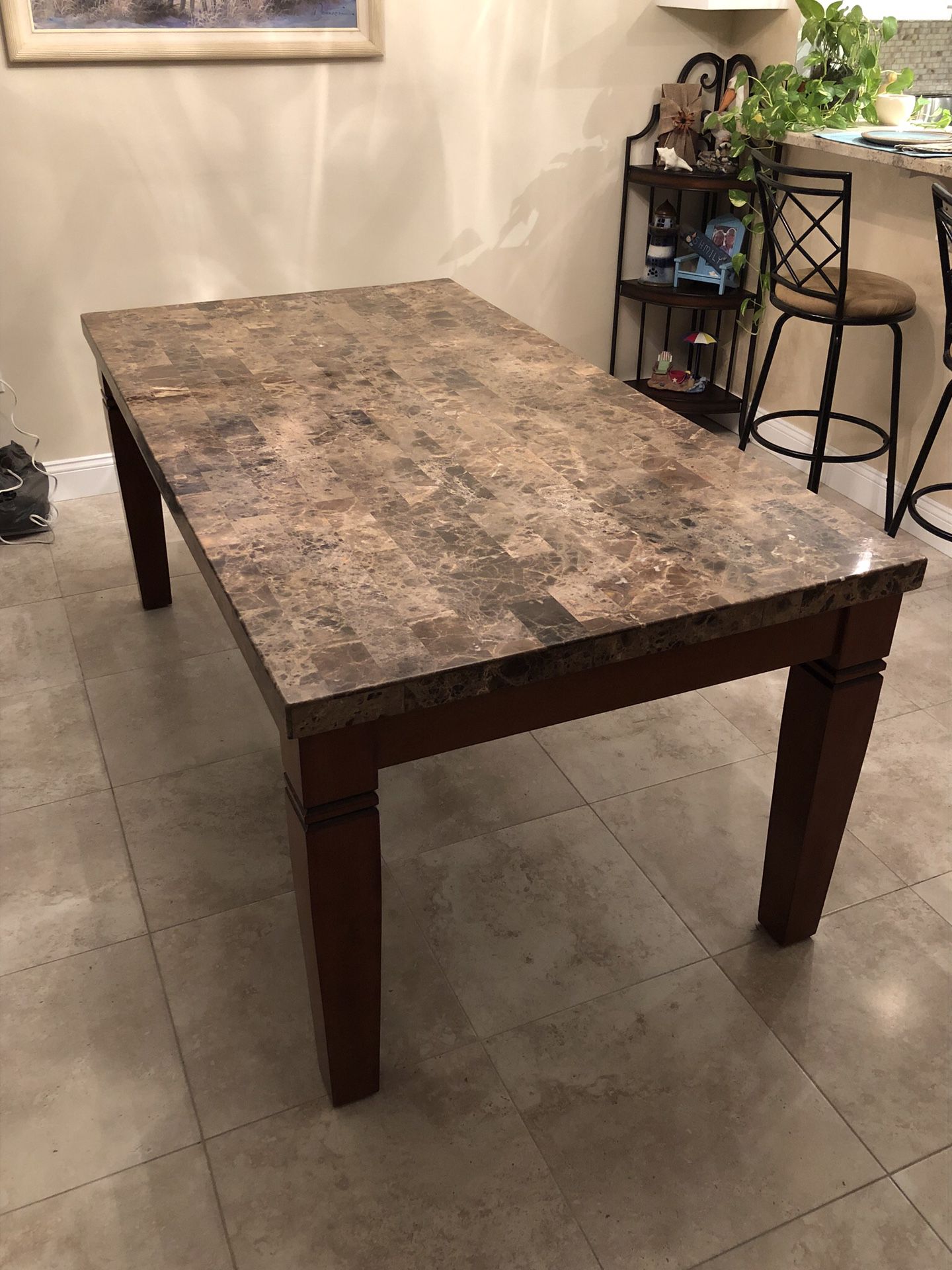 One piece solid dinning room table!