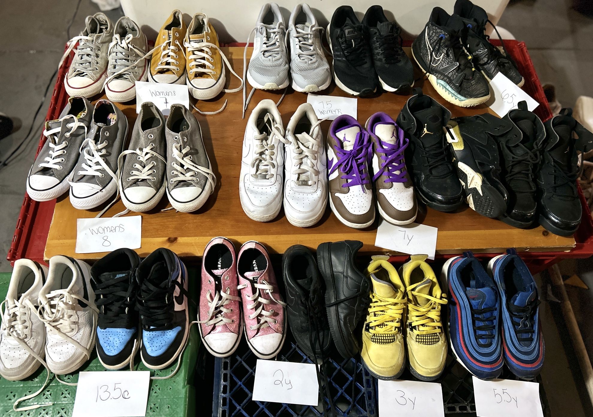 Nike Shoes Adult Sizes7,8, 9s Youth Sizes Jordan Nike Converse