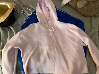 Topshop cropped pink hoodie! 