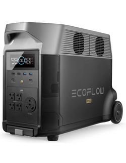 EF ECOFLOW Portable Power Station 3600Wh DELTA Pro, 120V AC Outlets x 5, 3600W, 2.7H Fast Charge, Lifepo4 Power Station, Solar Generator for Home Use,