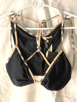 Burberry Mata Check-Trim Triangle Bikini Set $300 OBO!