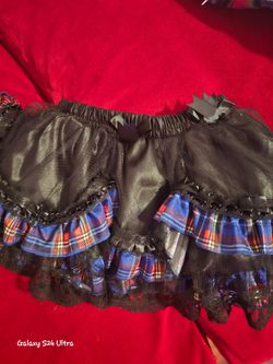 Be Wicked brand multi-layered plaid ruffle mini skirt tutu