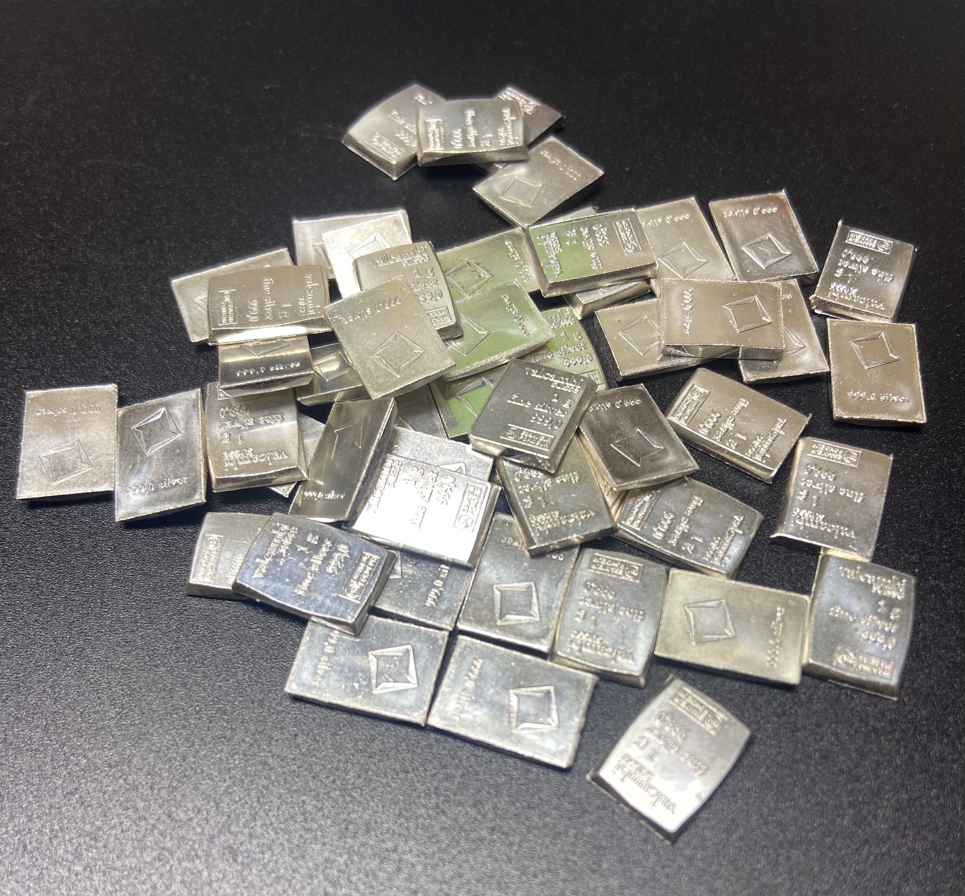 Valcambi 1 Gram Silver, 50 Pieces Available $6 Each
