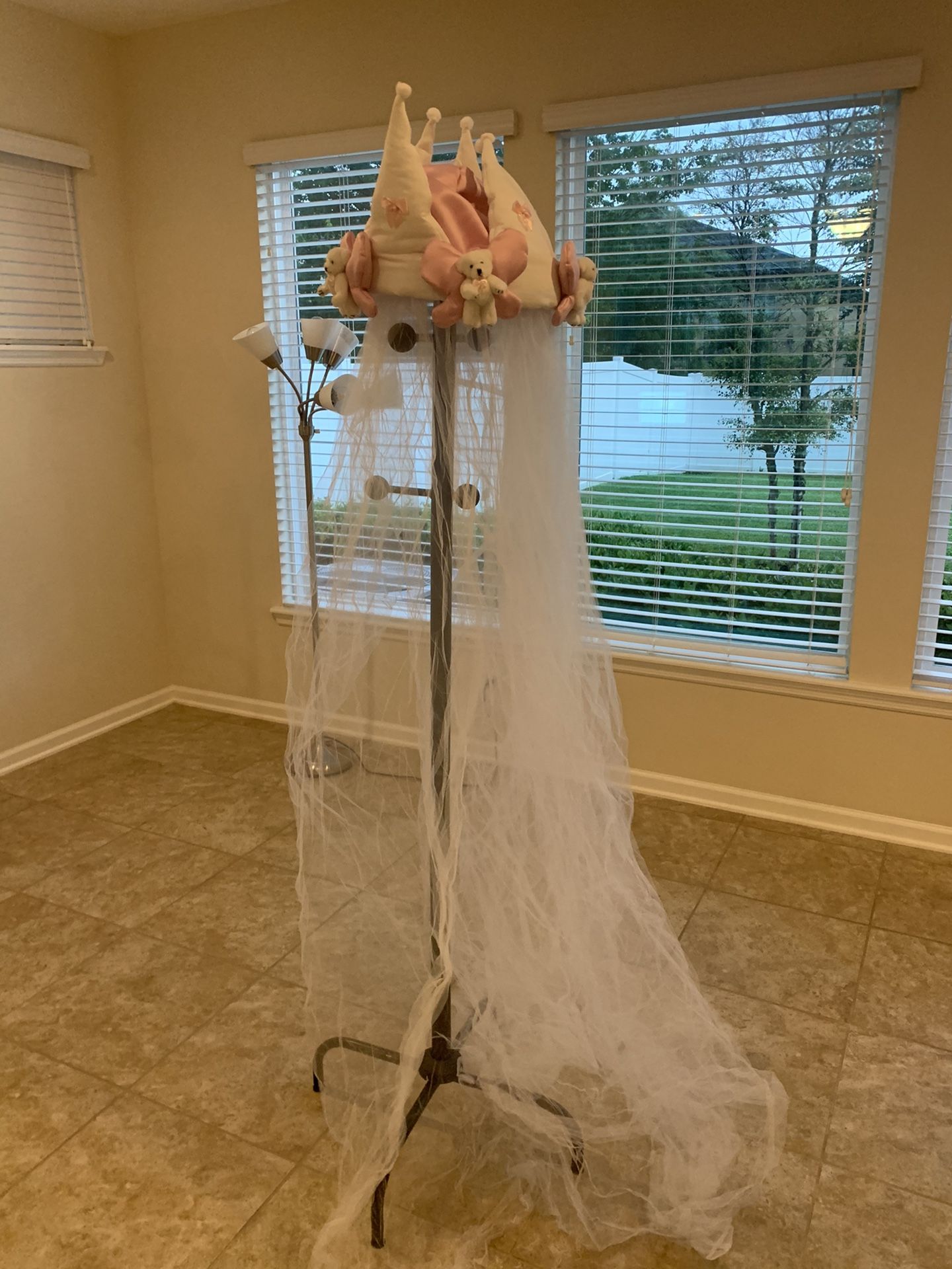 Cute Teddy Bear Baby Mosquito Net Nursery Toddler Bed Crib