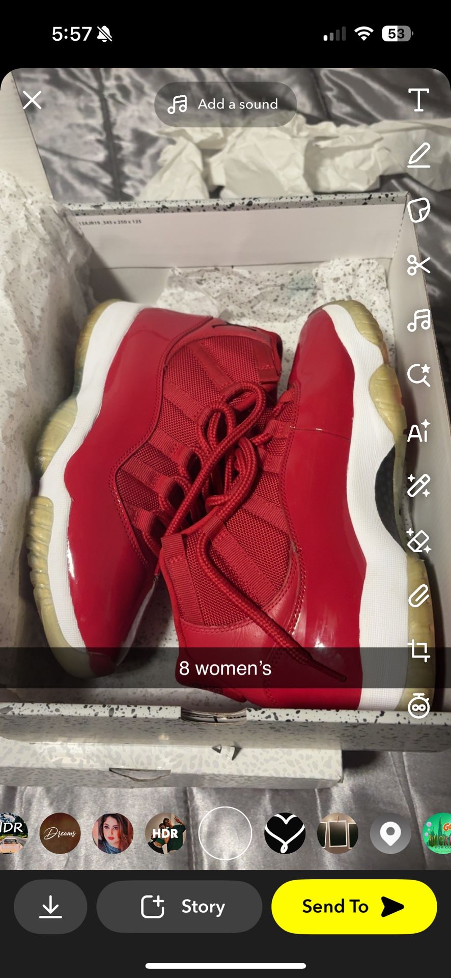 Jordan 11 Size 8 In Men’s Worn 3 Times