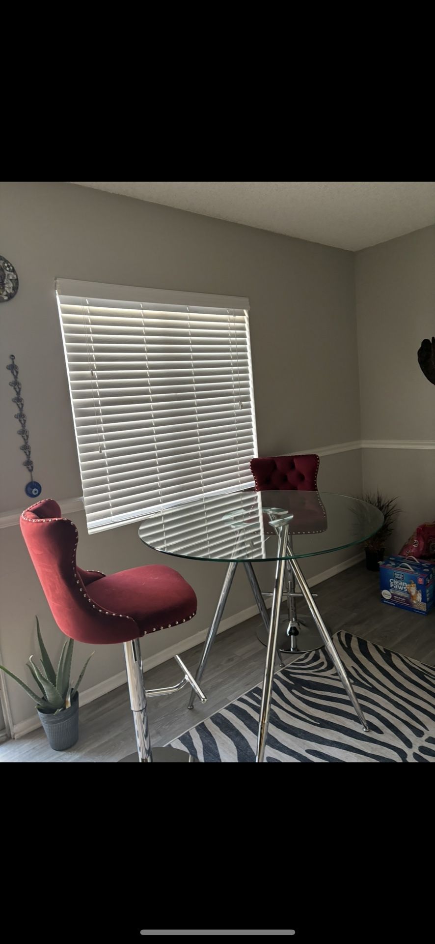 2 Bar Stools And Bar Table