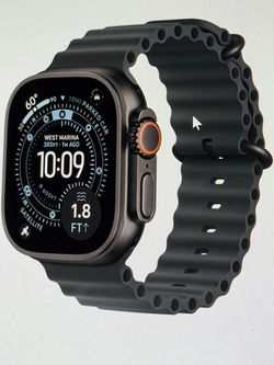 Apple Watch Ultra 3 Black with Black Ocean Band PlUS Slate Black Bracelet