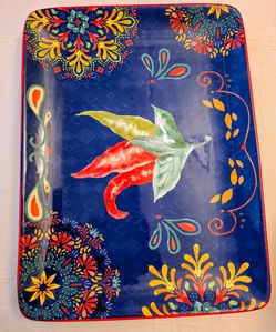 Large serving plate new 16x12 in
