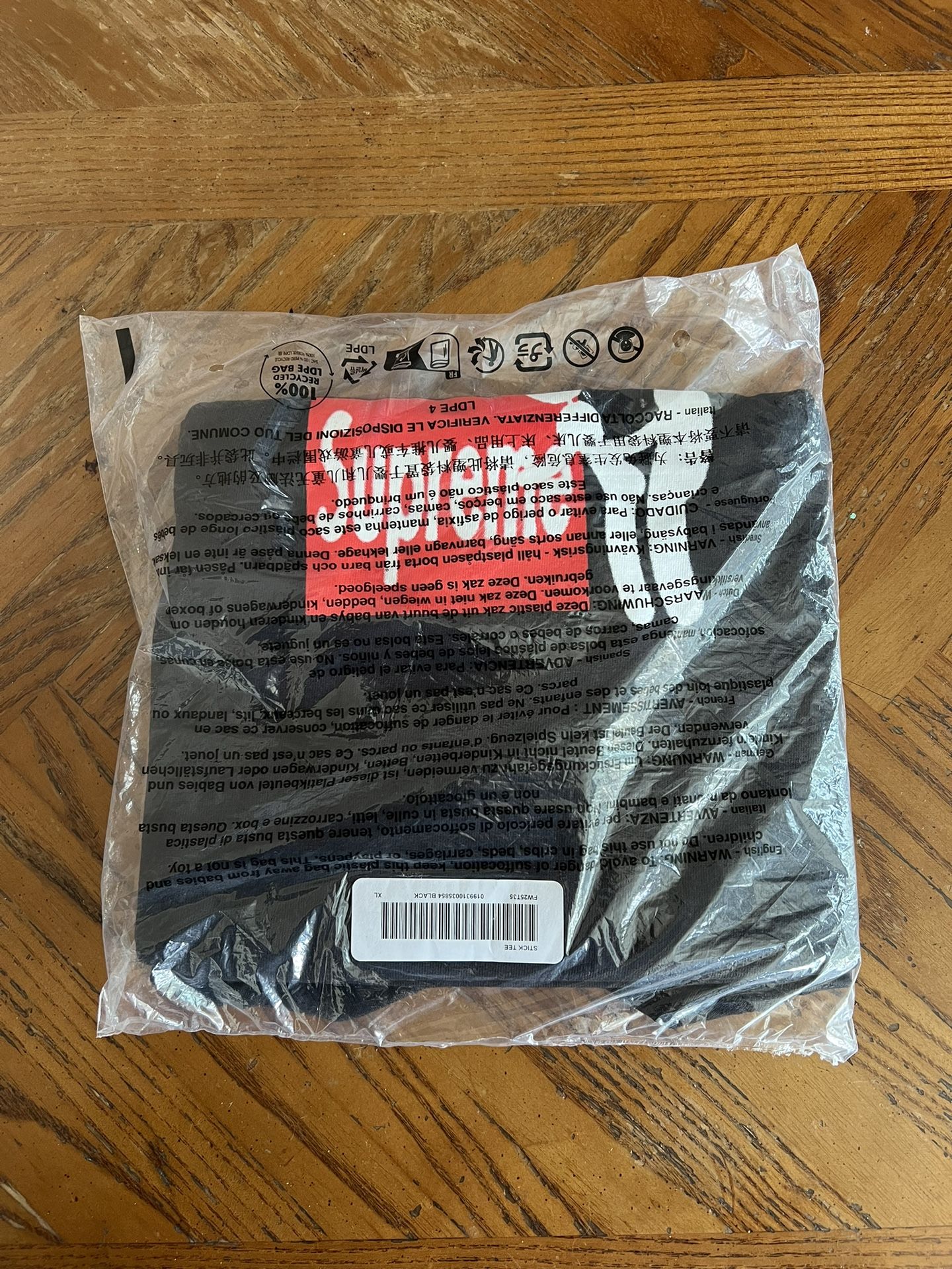 Supreme Stick Tee Black Size XL