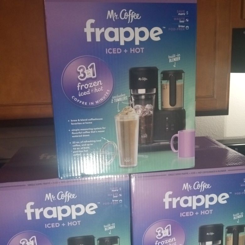 Trying *NEW* ☕️ Mr Coffee 3 In 1 Frappe, Iced Coffee and Hot Coffee Maker