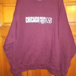 MENS XL CHICAGO GRADUATE SCHOOL OF BUSINESS SWEATSHIRT FROM CHAMPION