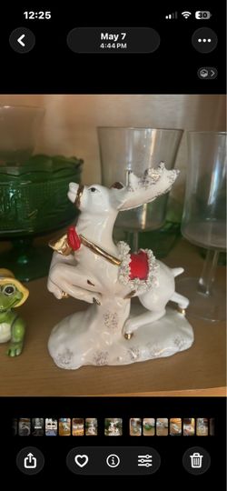 Vintage Napco Christmas Reindeer Figurine