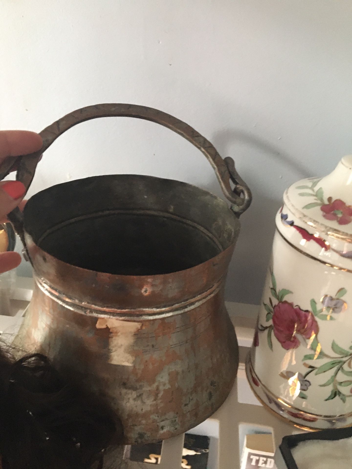 Antique Yogurt Pot