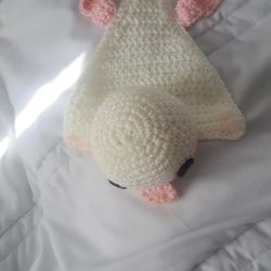 Crochet Baby Duckling Comforter Toy